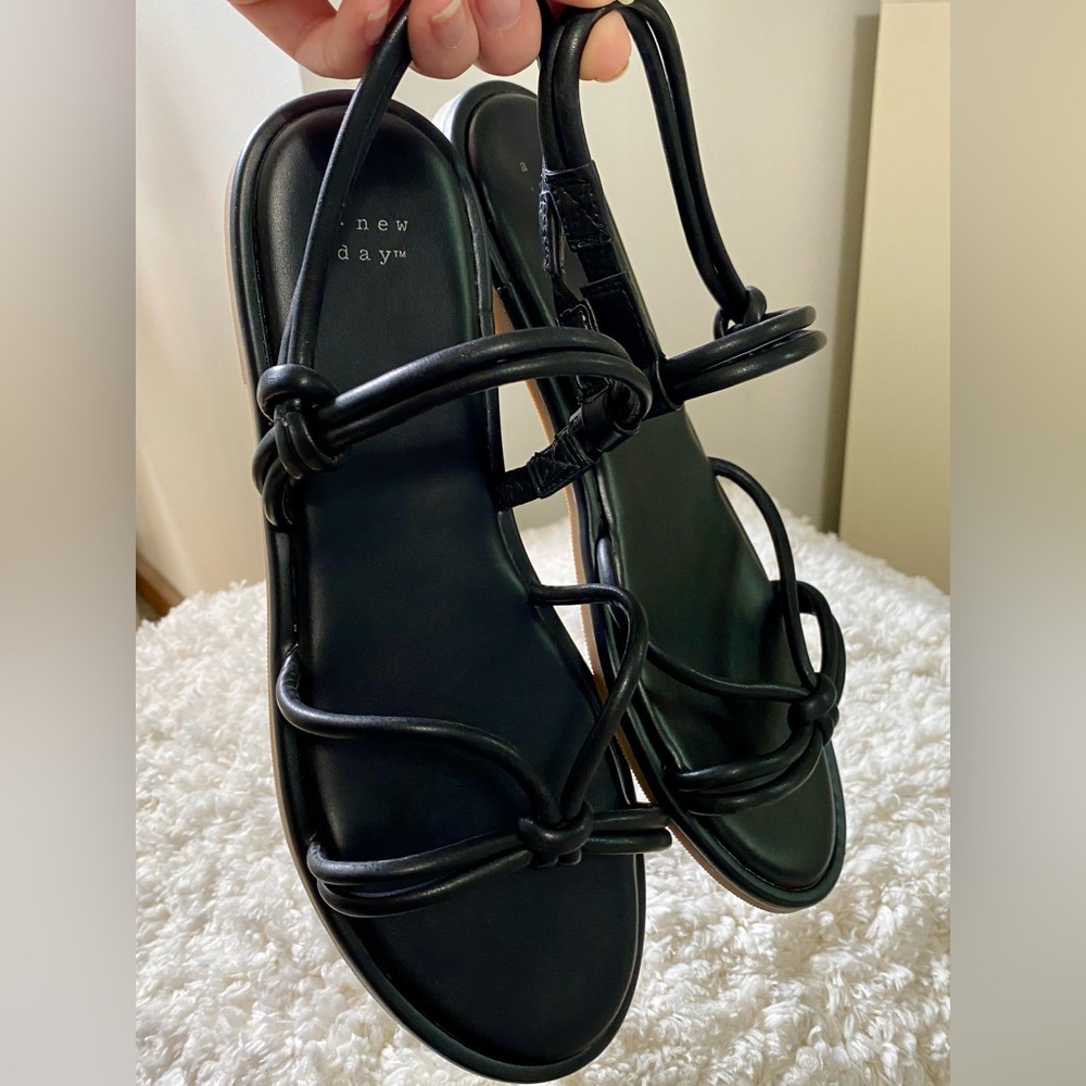 Black Strappy Sandals